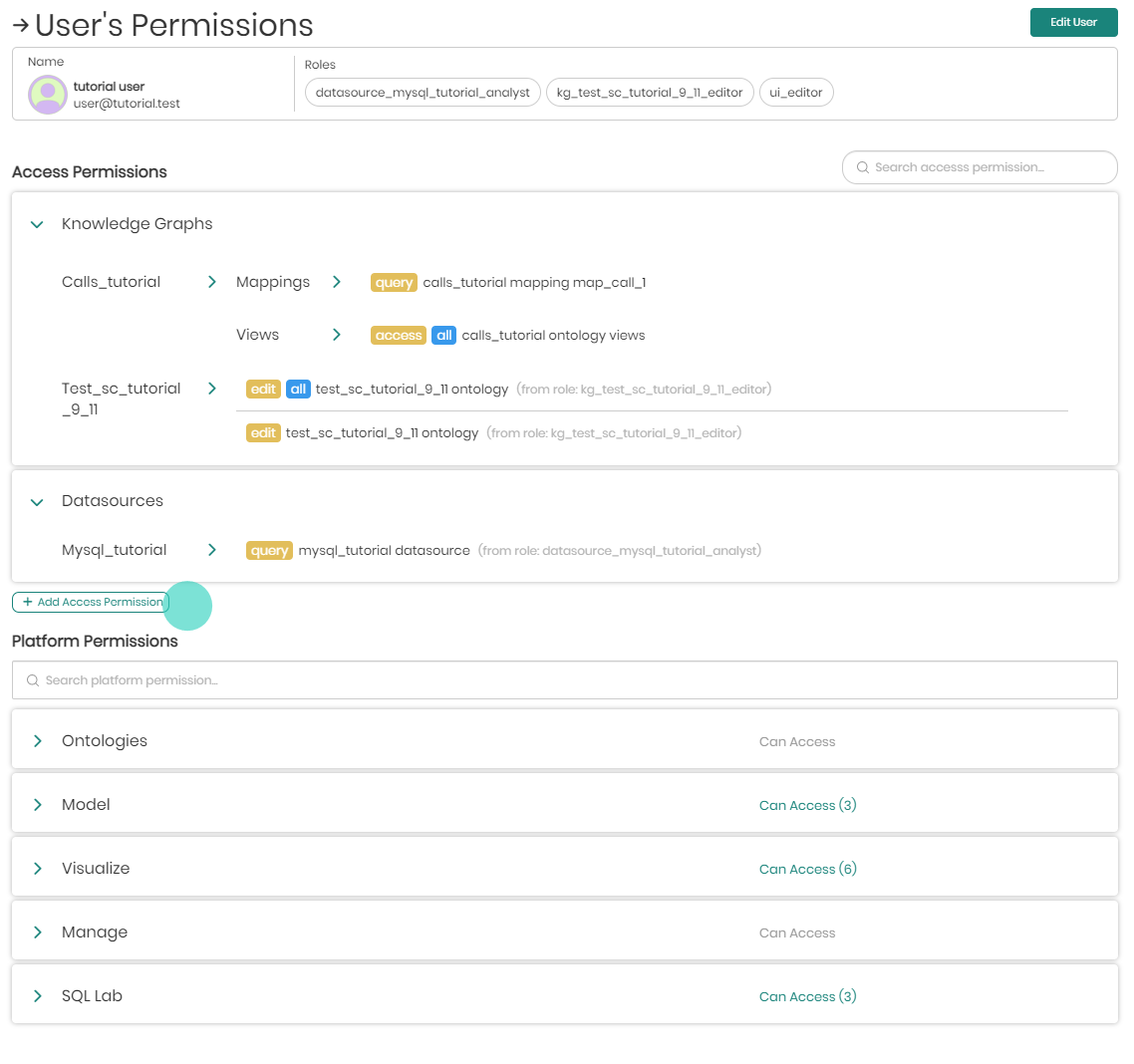 Access manager add access permission